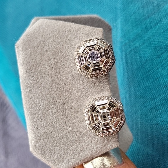 Stunning Custom Diamond Earrings - Picture 4 of 9
